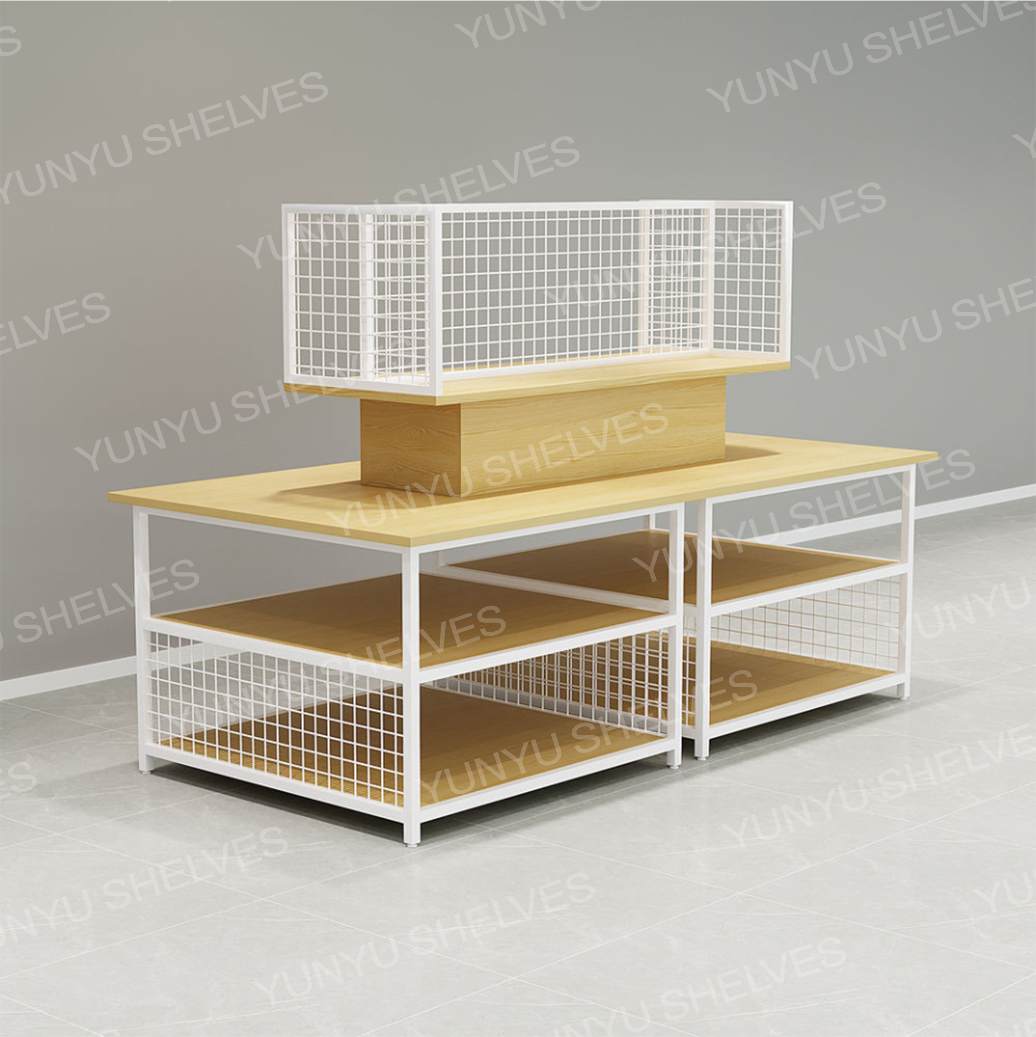 【云宇货架】万能经典款堆头货架：让商品展示更高效、更吸睛！